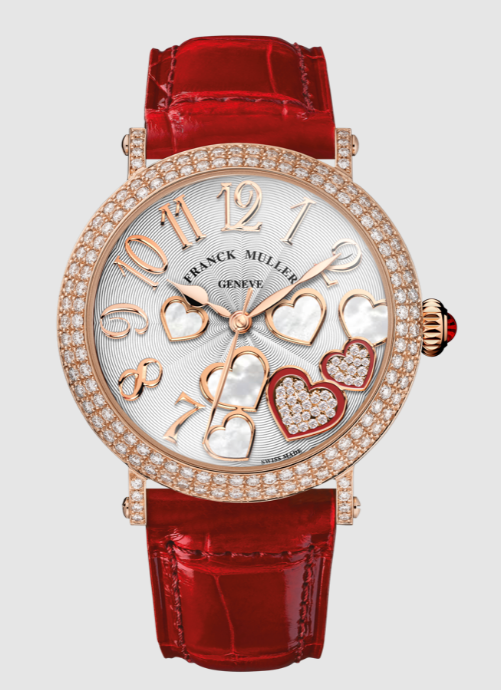 Best Franck Muller Round Classic Elegance Heart 8038 SC AT HEART REL D 2CO CD Red Replica Watch